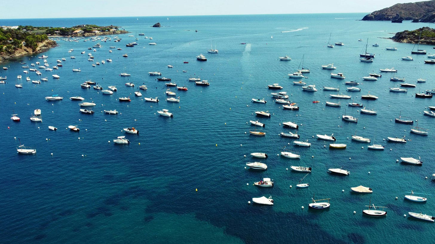 Mouillage sur bouées