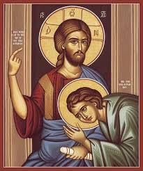 Icon of Christ with the Beloved Disciple - (11S36) - Uncut Mountain Supply