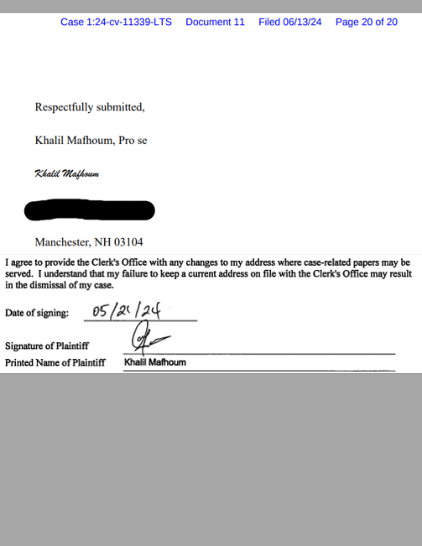 Watertown Officer Khalil Mafhoum Manchester, NH Resident