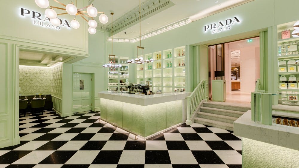 Prada Caffè Opens at Harrods