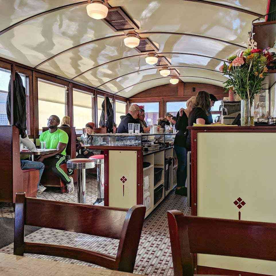 Diner-car diners Swan Street Diner interior