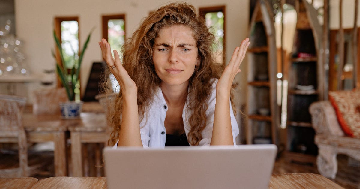 Woman showing frustration. Photo courtesy of Yan Krukau via Canva.