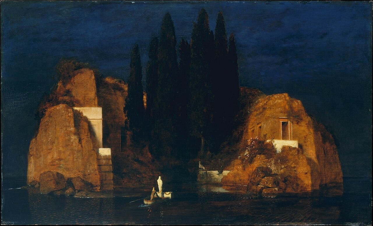 Arnold Bocklin, Isle of the Dead, 1880 Arnold Bocklin, Isle of the Dead, 1880
