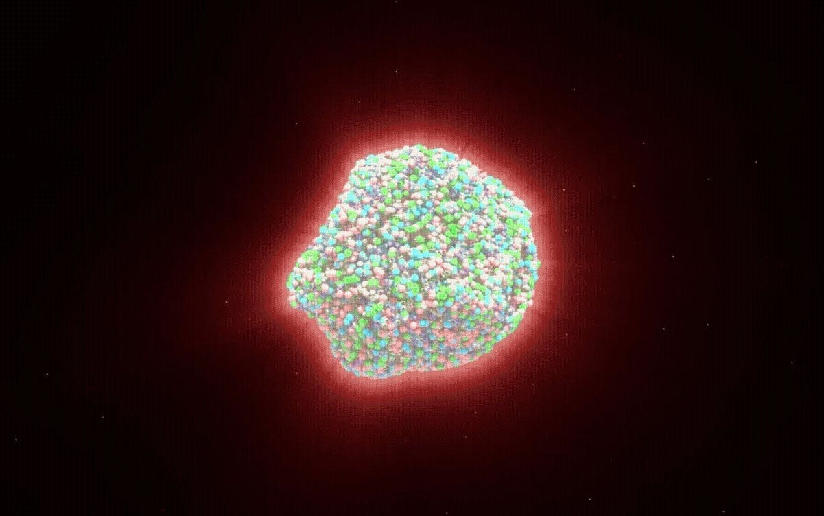 Artist’s Impression of Quark–Gluon Plasma Formation