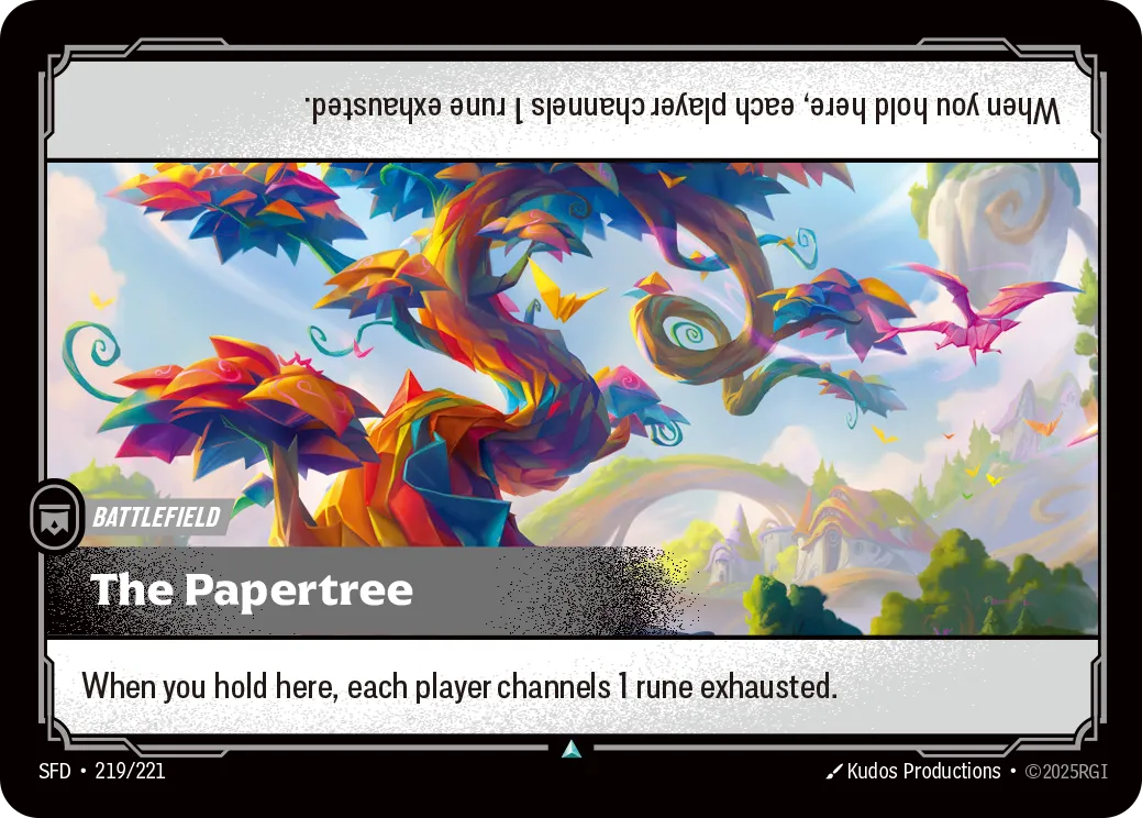 SFD-219 The Papertree Card - Riftbound TCG SFD-219 The Papertree Card - Riftbound TCG
