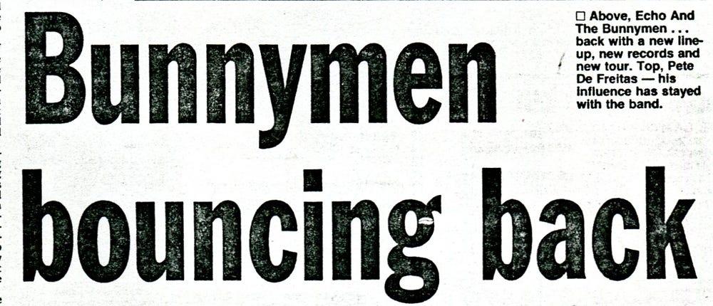Echo and the Bunnymen, October 1990