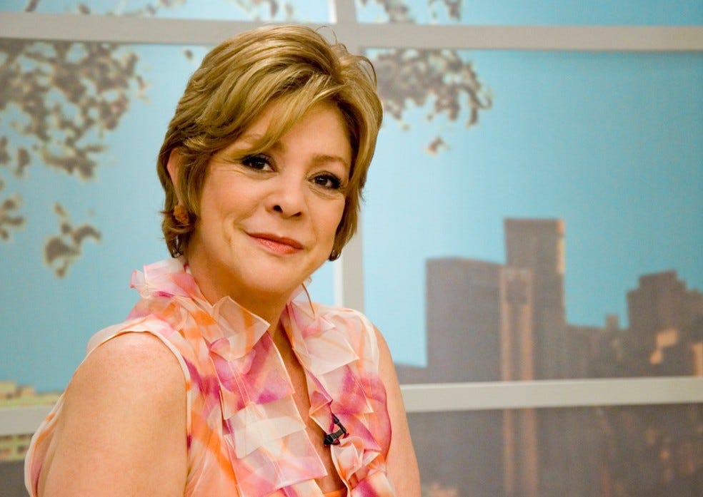 A apresentadora Ione Borges, que comandava o programa 'Mulheres', da TV Gazeta. — Foto: Divulgação/TV Gazeta A apresentadora Ione Borges, que comandava o programa 'Mulheres', da TV Gazeta. — Foto: Divulgação/TV Gazeta