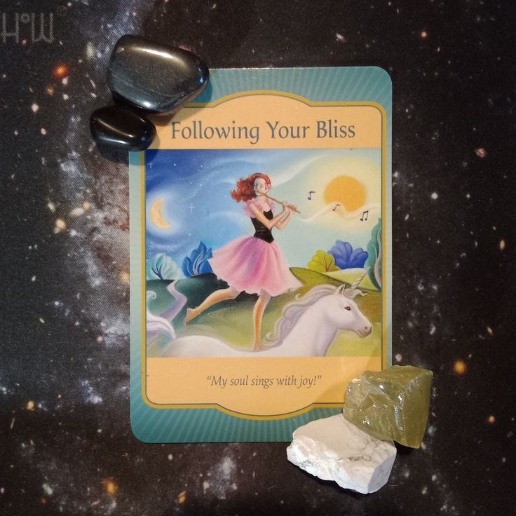 A Message From the Universe ~ Follow Your Bliss, Gateway Oracle Card A Message From the Universe ~ Follow Your Bliss, Gateway Oracle Card
