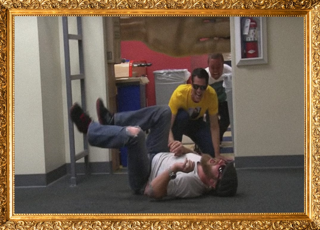 Ryan Dunn and co. laughing