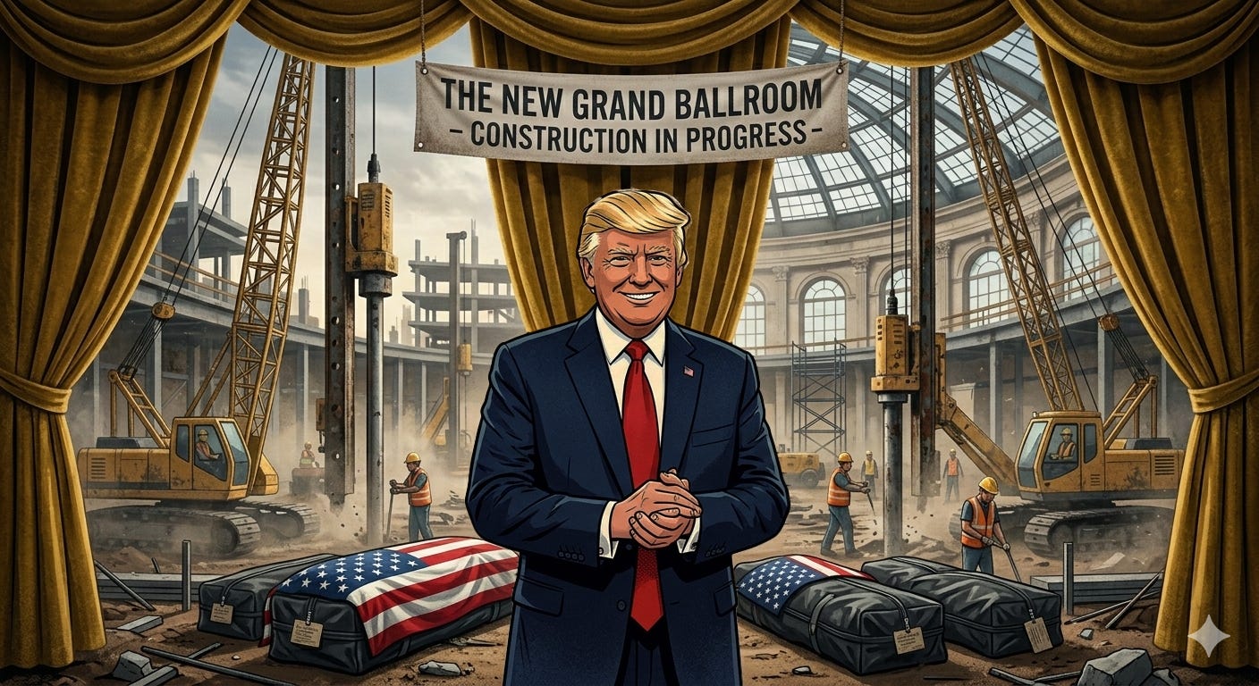 Gold Curtains and Body Bags