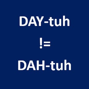 It's Pronounced Data