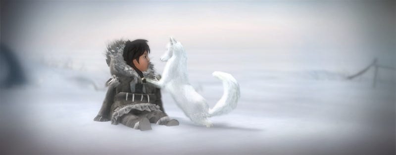 Nuna and her arctic fox