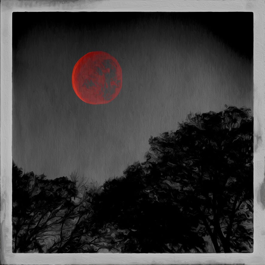 Blood Moon painting