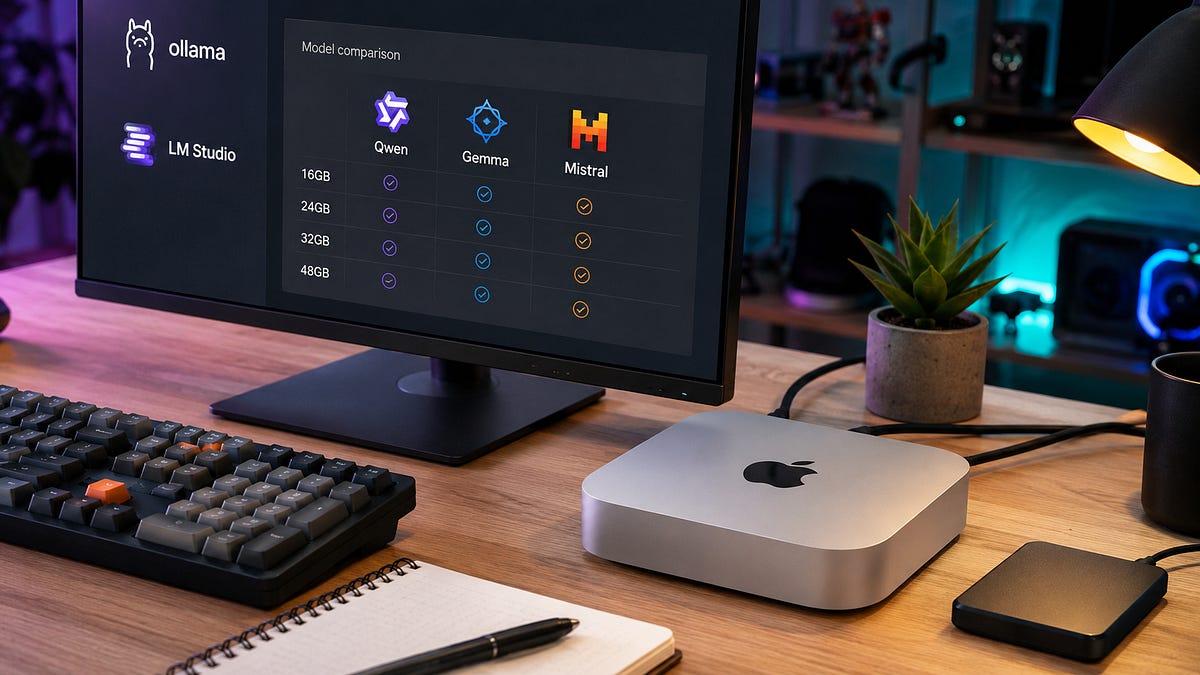Mac mini M4 local LLM guide: the best model for every RAM tier