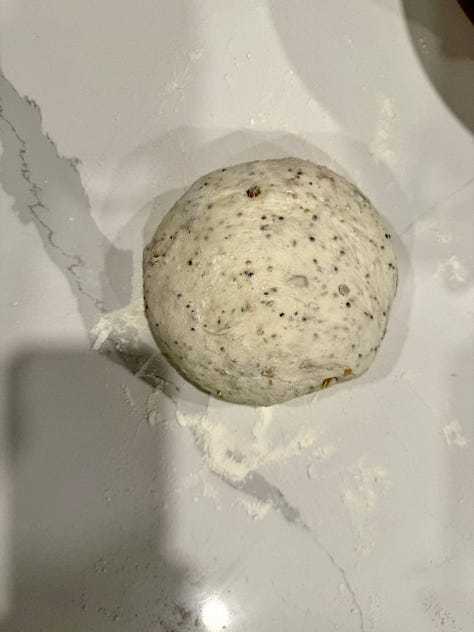 sourdough bread proofing