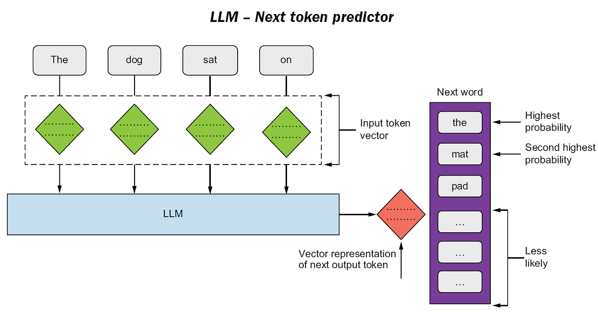 The Art of Prediction: How LLMs Master Next-Token Generation | by Everton  Gomede, PhD | Python in Plain English