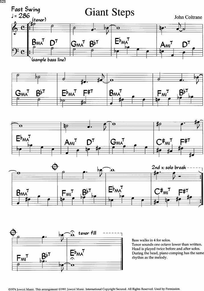 "Giant Steps" chart