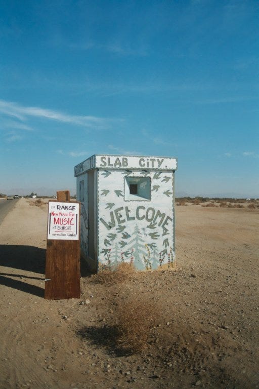 Slab City Welcome Guardhouse Slab City Welcome Guardhouse