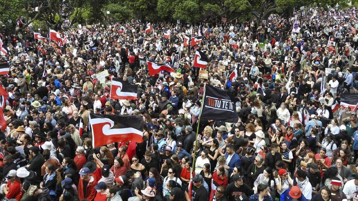 Massive NZ treaty protest urges Luxon to kill the bill | The Canberra Times  | Canberra, ACT