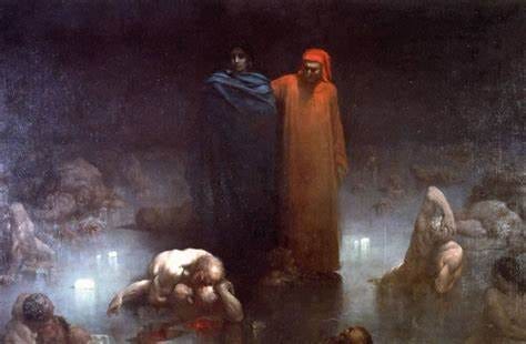 Dante And Virgil In Hell (1850) by William-Adolphe Bouguereau | by Bei. |  Medium