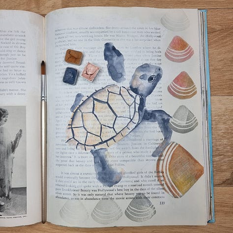 Photos of warm up drawing exercises