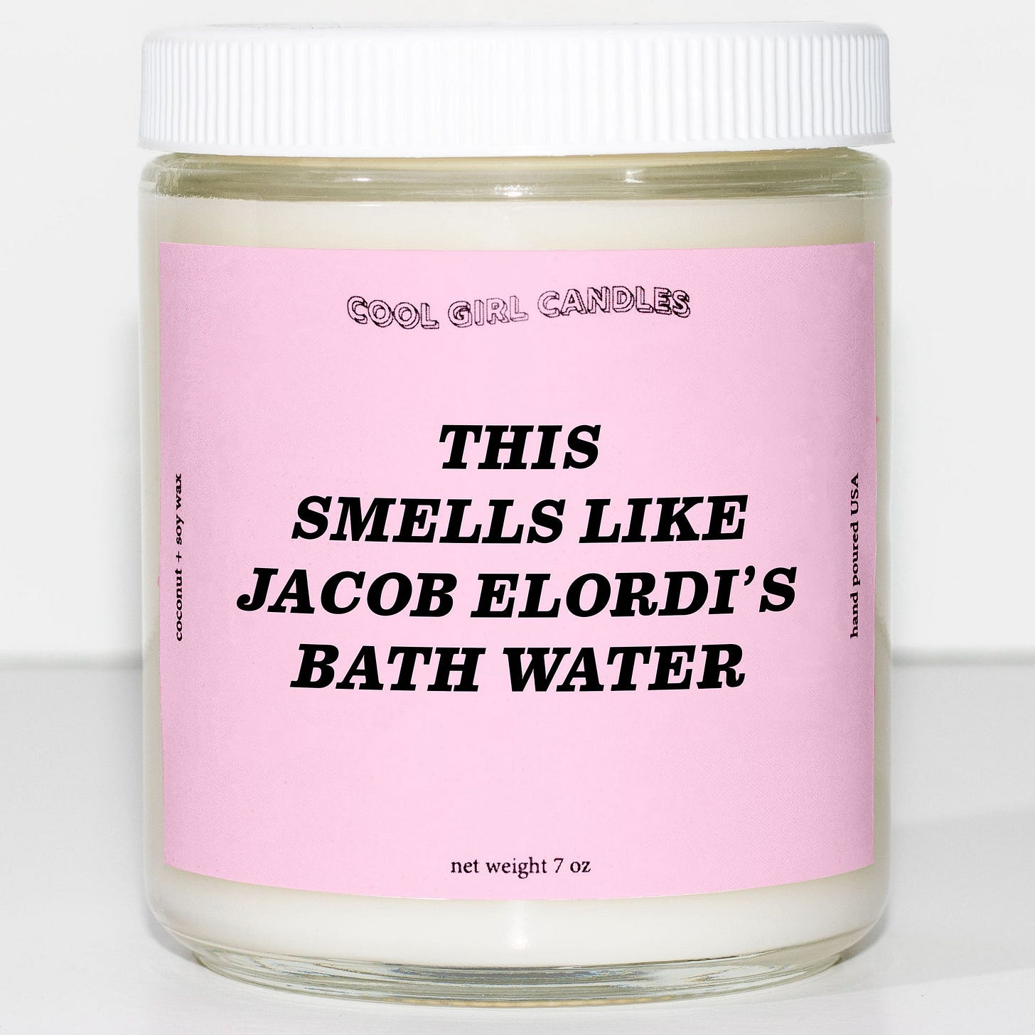 Jacob elordi's bathwater candle gift for saltburn movie fans by cool girl candles