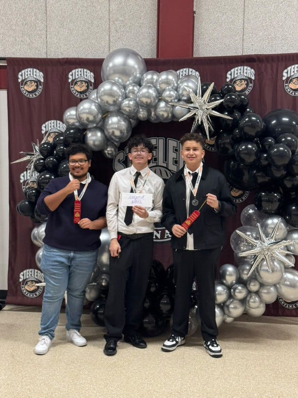 A group of boys standing in front of a balloon arch

AI-generated content may be incorrect.