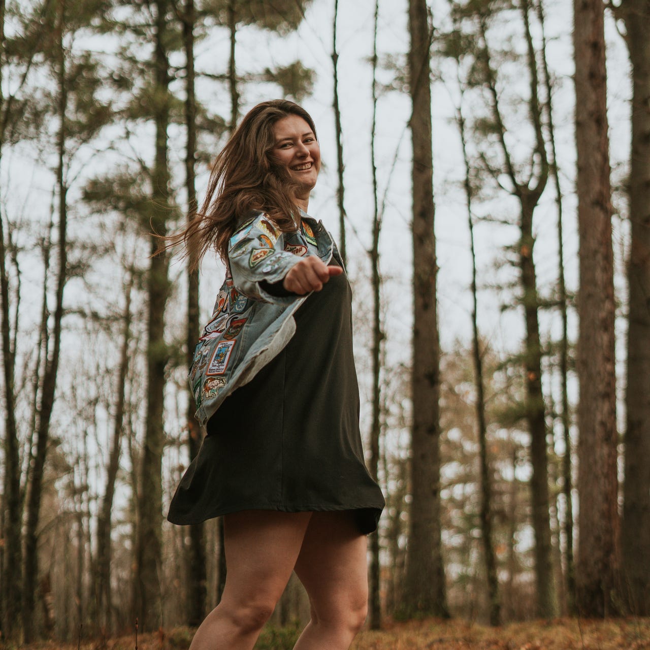 just off the square logo