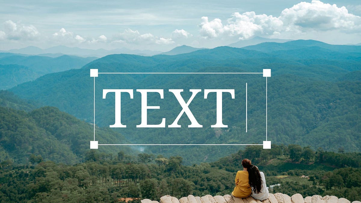 Text Over Background Example Overlaying text on a photo background - by Janelle Keys