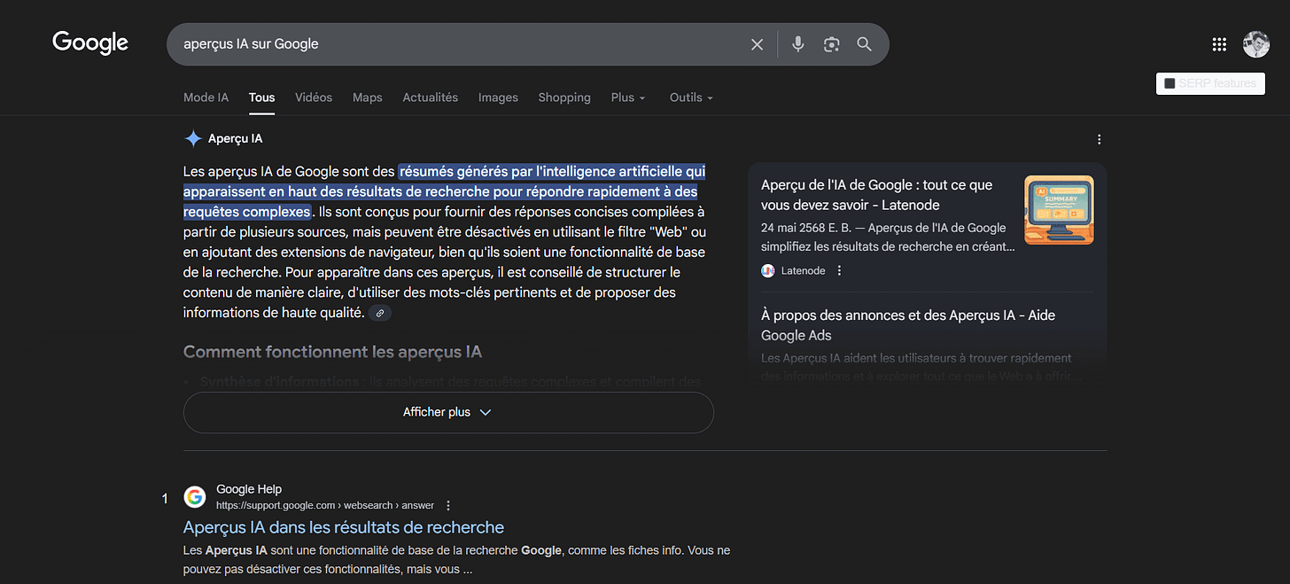 J’ai analysé les déclencheurs des aperçus IA J’ai analysé les déclencheurs des aperçus IA