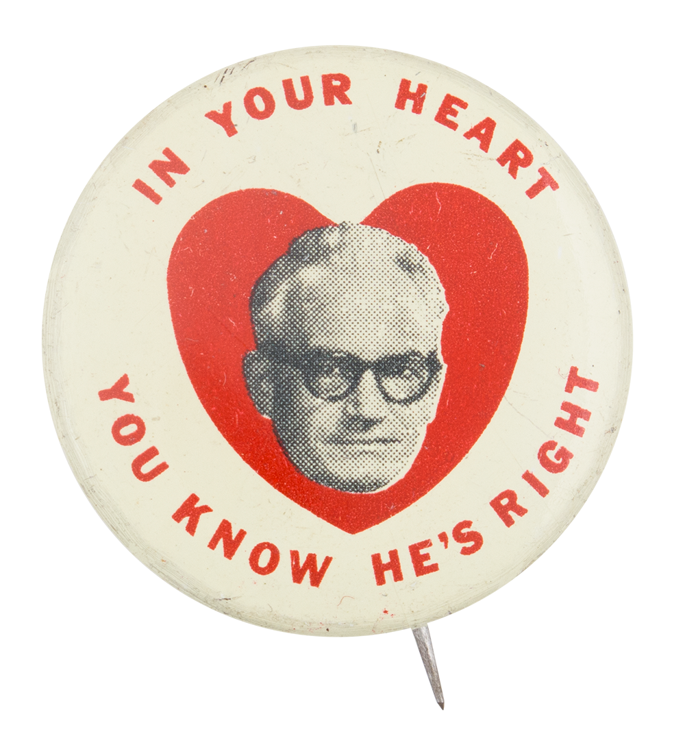 Goldwater In Your Heart You Know — PO0234 | Busy Beaver Button Museum