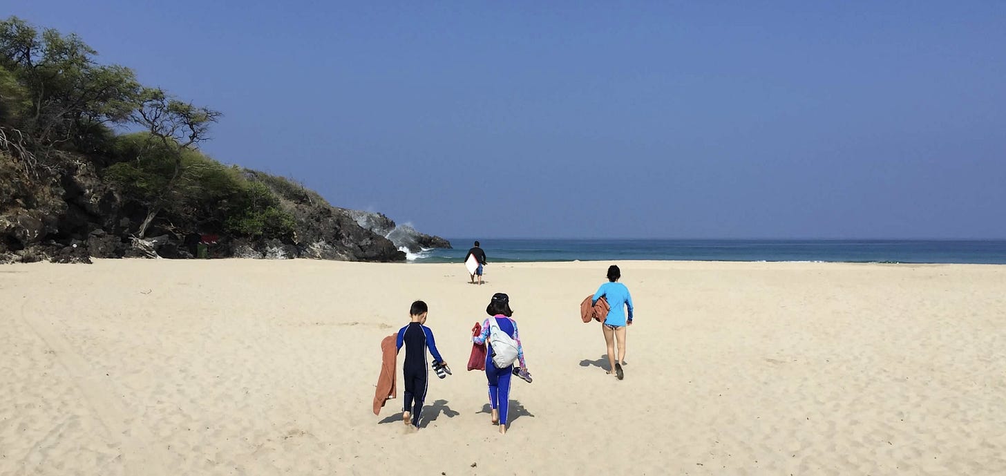 A group of people walking on a beach

AI-generated content may be incorrect.