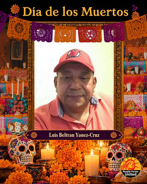 On Día de los Muertos, we remember the people who died in immigration detention and those killed during encounters with federal immigration agents.