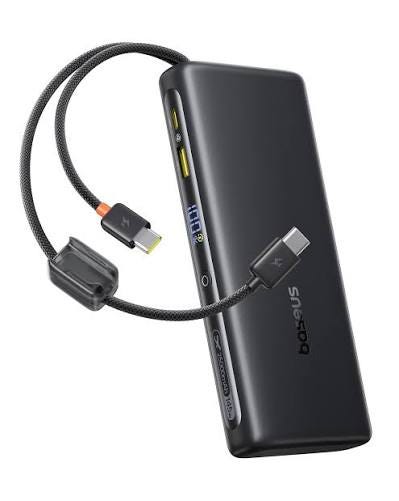 Baseus FC41 145W Powerbank per Laptop Certificato CCC, Ricarica Rapida PD3.1, 25000mAh Power Bank con 2 Cavi USB-C Integrati, Batteria Esterna per ... Baseus FC41 145W Powerbank per Laptop Certificato CCC, Ricarica Rapida PD3.1, 25000mAh Power Bank con 2 Cavi USB-C Integrati, Batteria Esterna per ...