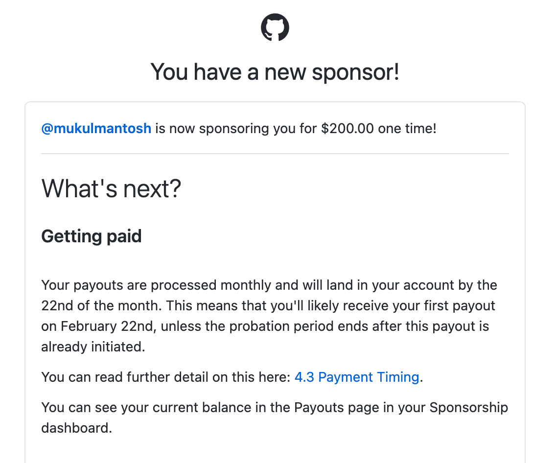 Santosh received a one time sponsorship from Mukul Mantosh to support open source 