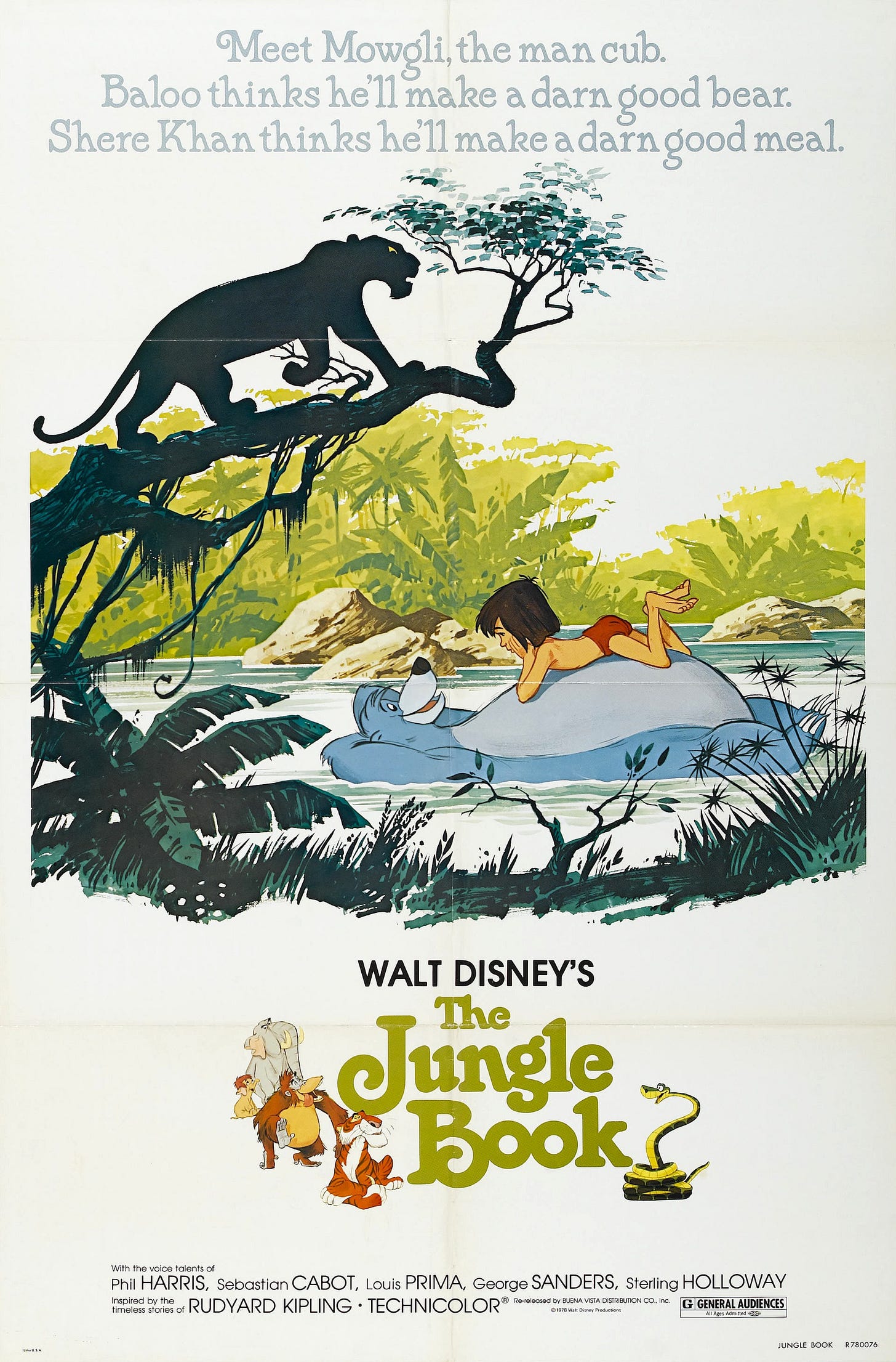 Image - The Jungle Book 1967 Poster 01.jpg | Disney Wiki | FANDOM ...