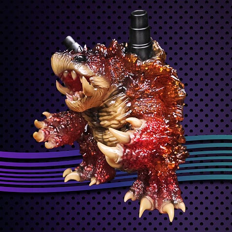 Some custom sofubi toys about monsters