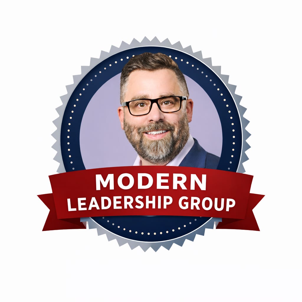Matt Mason and the Modern Leadership Group Substack logo
