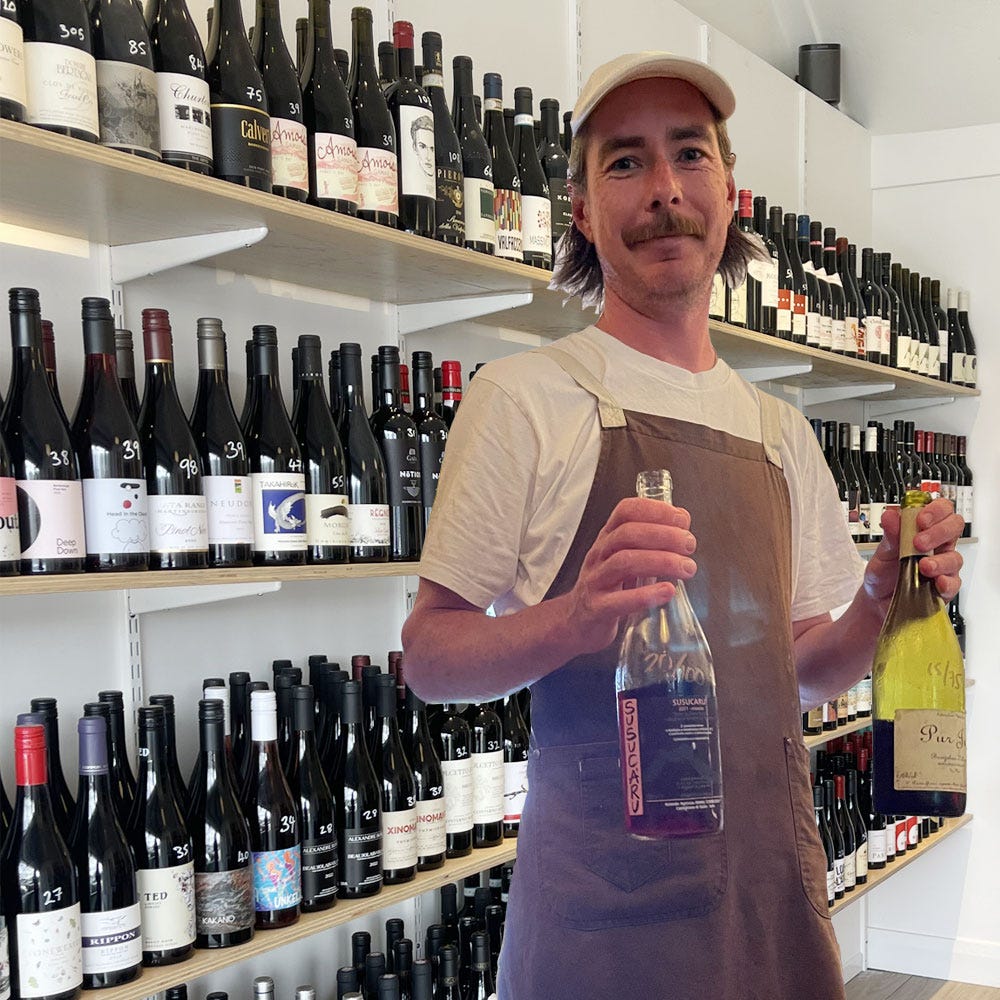 picture of mike with wine