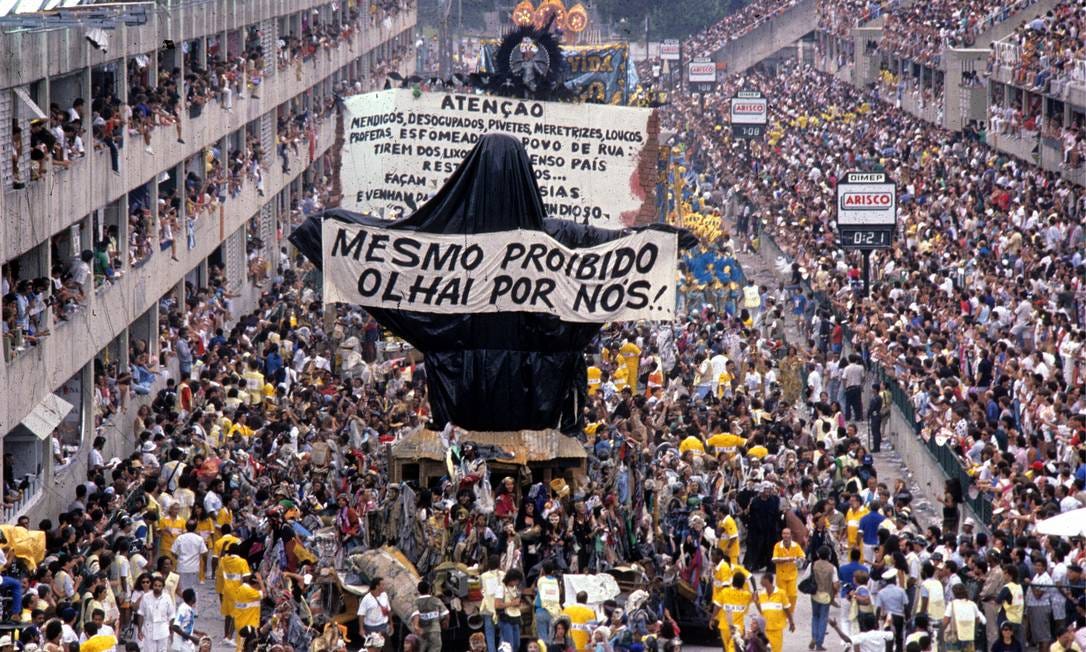 Há 30 anos, a Beija-Flor revolucionava o carnaval com 'Ratos e urubus' -  Jornal O Globo