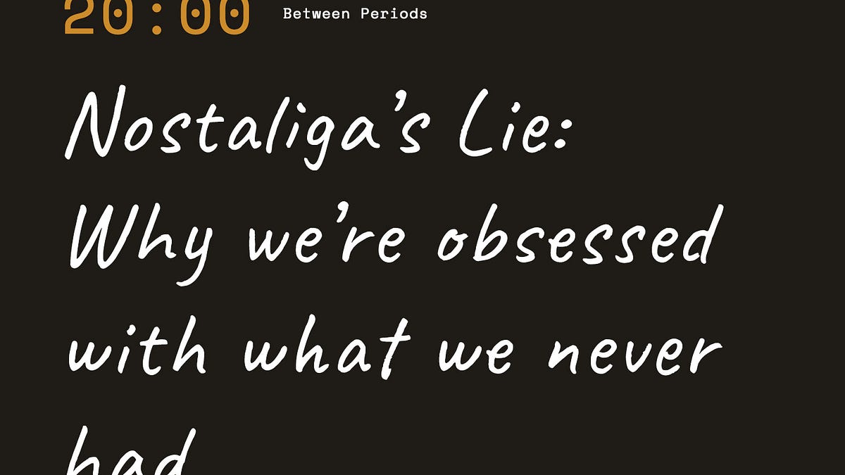 Nostalgia's Lie: Why we're obsessed with experiences we didn't have
