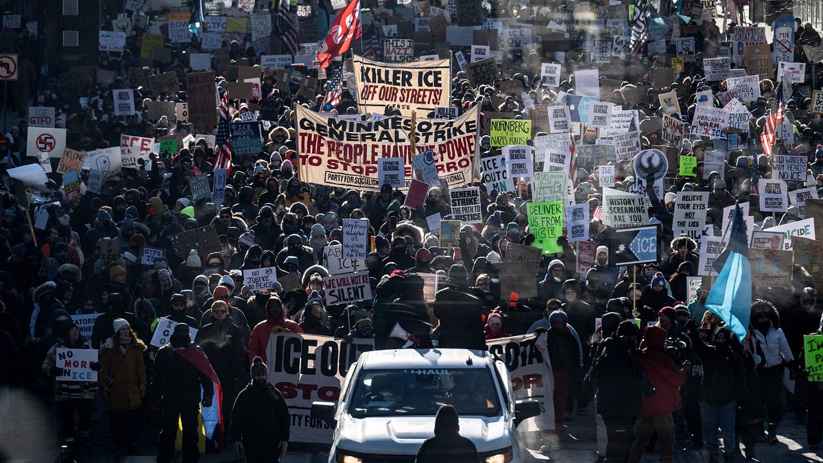 Israel kills three Palestinians in Gaza as last Israeli captive is returned; U.S. protests escalate after Minnesota ICU nurse is executed by border patrol agent; Mass graves in Khartoum