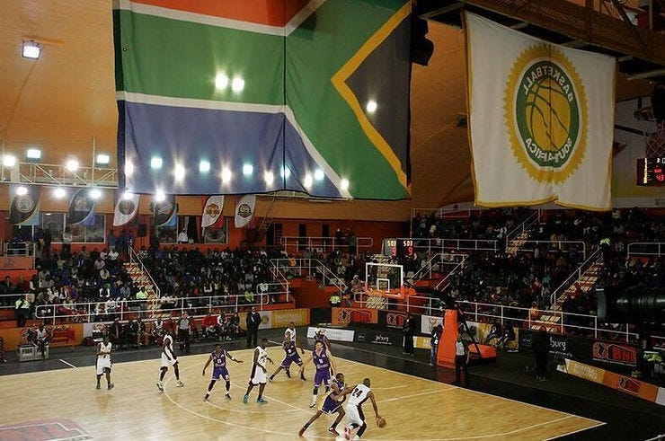A snapshot of a basketball game in the BNL in South Africa A snapshot of a basketball game in the BNL in South Africa