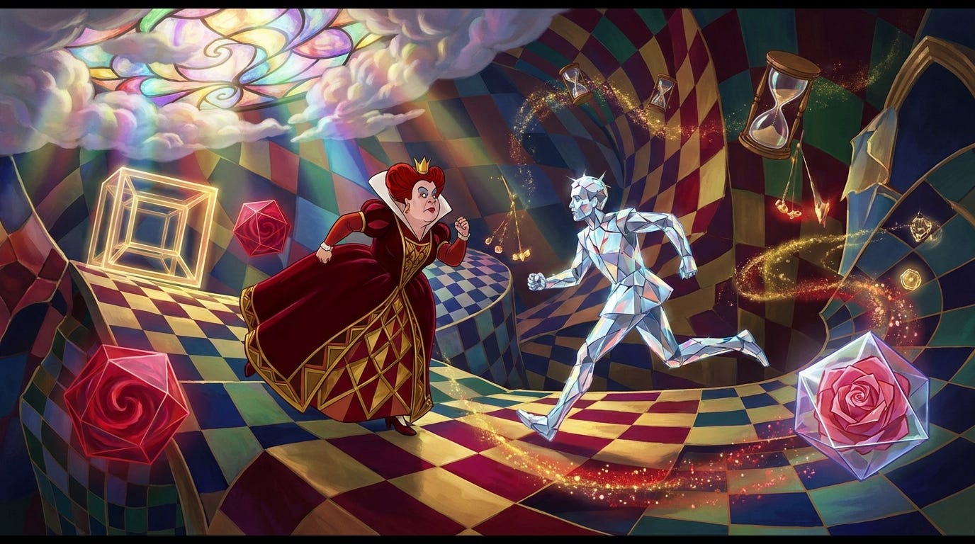The Red Queen Gödel Machine: Co-Evolving Agents and Their Evaluators