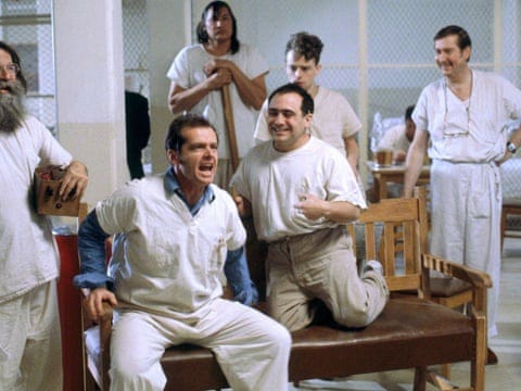 One Flew Over the Cuckoos Nest, released in 1975 and directed by Miloš Forman. The film is based on the 1962 novel One Flew Over the Cuckoo’s Nest by Ken Kesey.