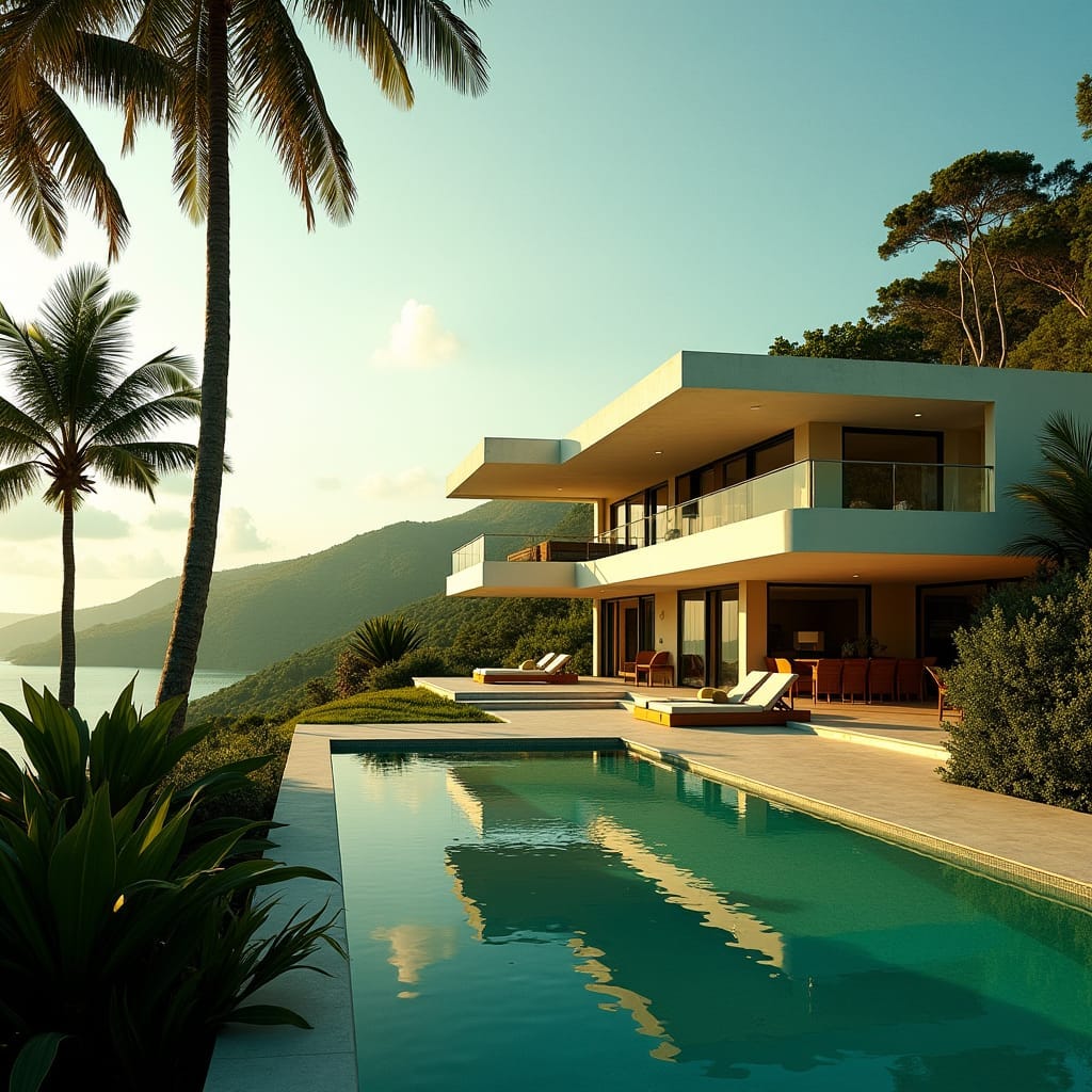 Elegant, modern vacation homes nestled in lush Jamaica