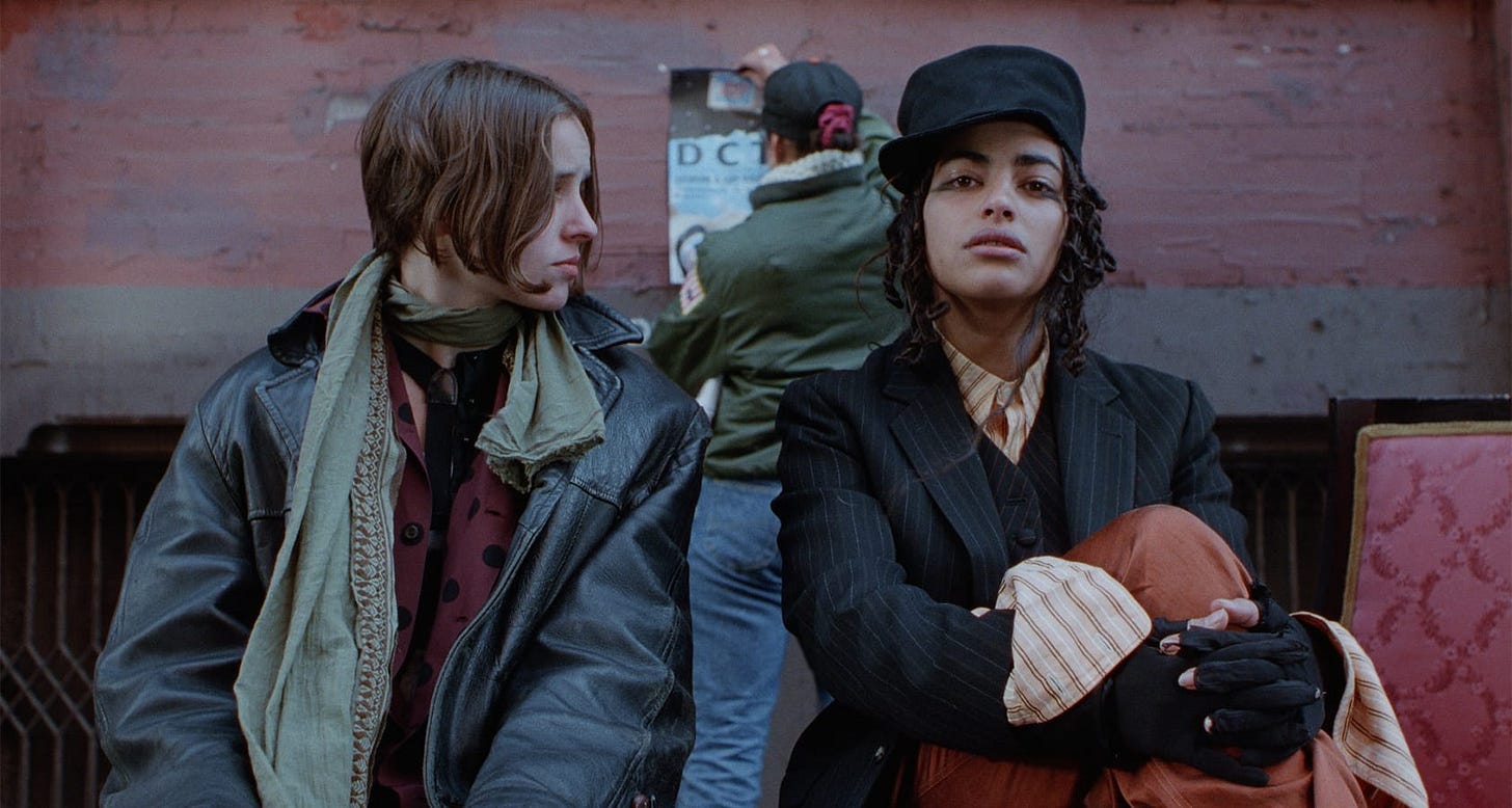 Fresh Kill | Still features Sarita Choudhury as Shareen Lightfoot sitting with Erin McMurtry as Claire Mayakovsky.