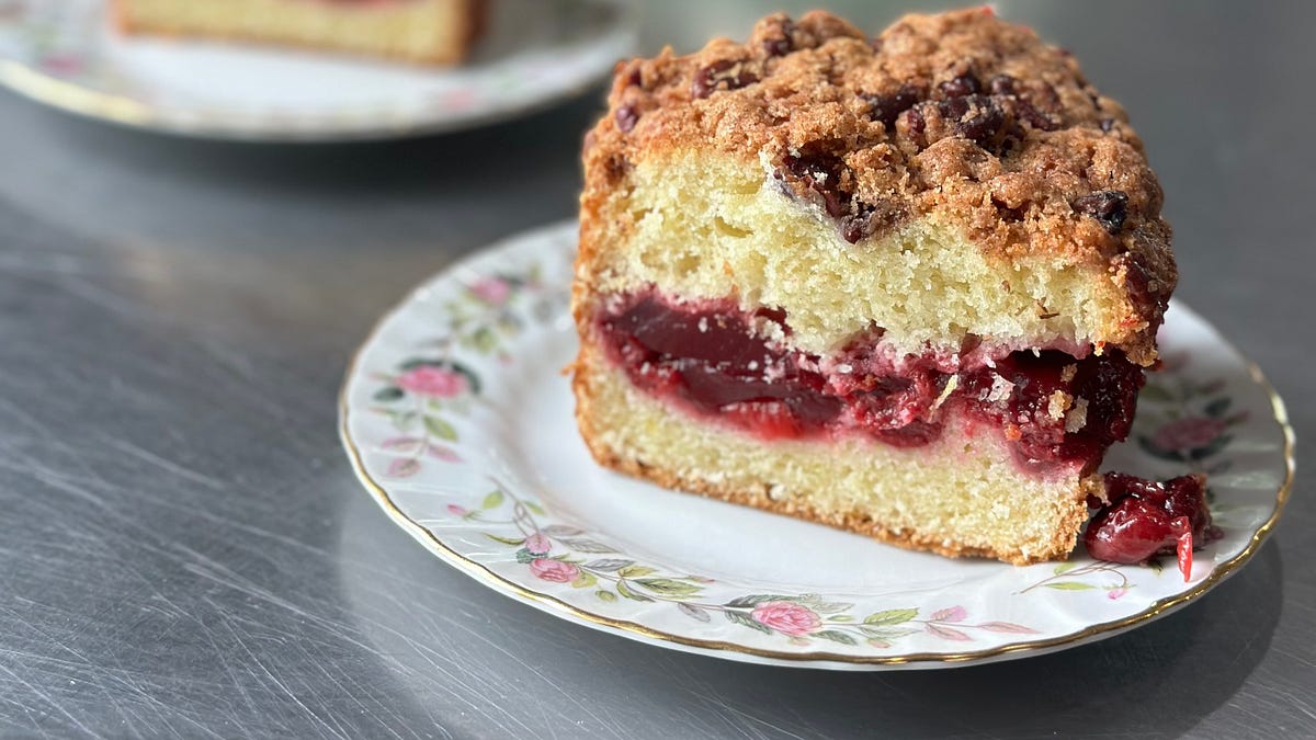 A Q&A with Annie Paul + Sour Cherry Coffee Cake Recipe