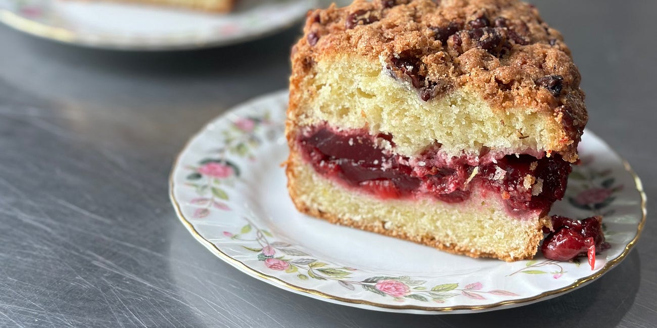 A Q&A with Annie Paul + Sour Cherry Coffee Cake Recipe