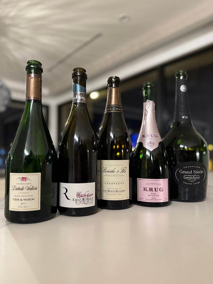 Champagne tasting